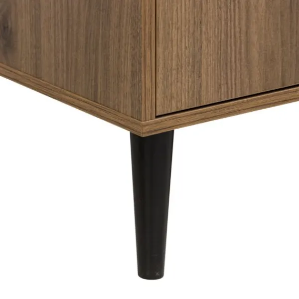 Bopita Zara Bladvergroter - Walnoot/Zwart> Complete Babykamers|Ladekasten