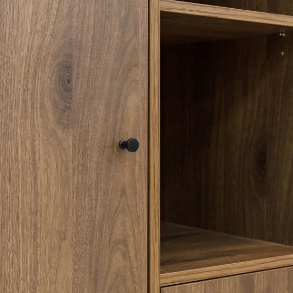 Bopita Zara Bladvergroter - Walnoot/Zwart> Complete Babykamers|Ladekasten