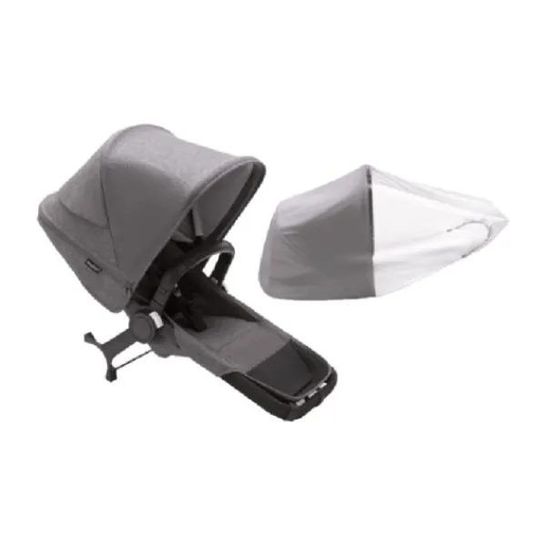 Bugaboo Donkey 5 Bassinet Fabric Complete Grey Melange> Accessoires Kinderwagens|Accessoires Tweeling/Duo
