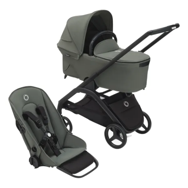 Bugaboo Kinderwagen Dragonfly Complete Graphite Frame / Grey Melange Bekleding> Wandelwagens|Complete Kinderwagens