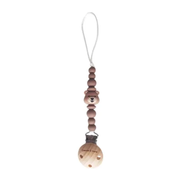 Chewies & More Animal Bear speenkoord - Brown> Fopspeenhouders