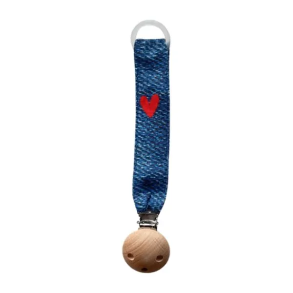 Chewies & More Speenkoord Hart - Jeans> Fopspeenhouders