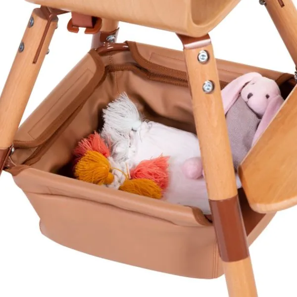 Childhome Evolu/Evowood Mandje Lederlook> Accessoires Kinderstoelen