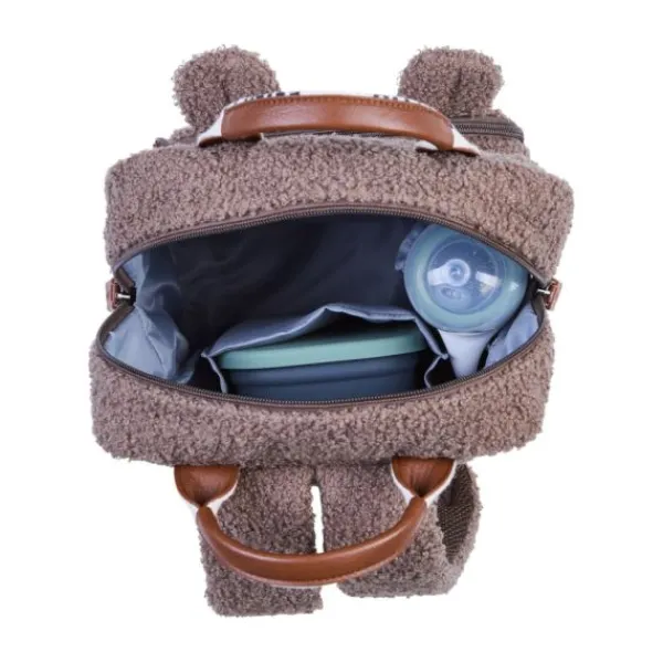 Childhome Mini Club Kinderrugzak - Signature - Teddy - Zacht Bruin> Rugzakken
