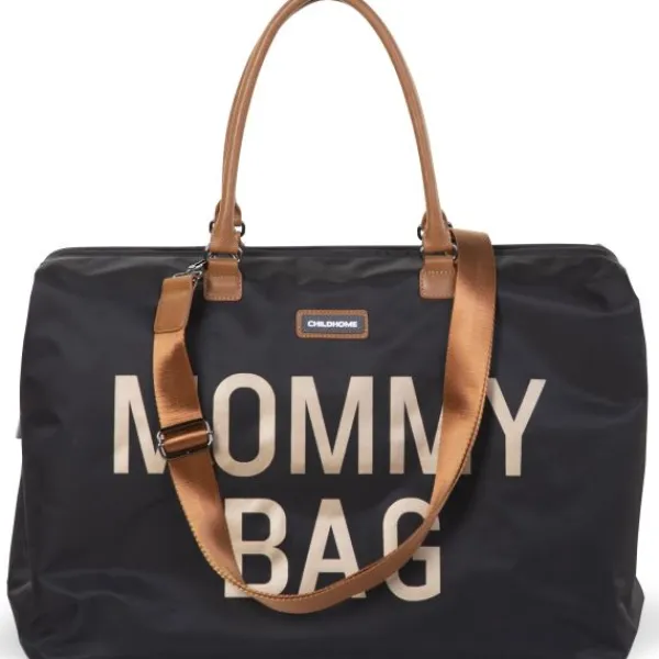 Childhome Mommy Bag Groot Black Gold> Accessoires Kinderwagens|Accessoires Tweeling/Duo