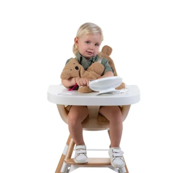 Childhome Stoelverkleiner Evolu / Ironwood Teddy Beige> Accessoires Kinderstoelen|Stoelverkleiners