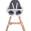 Childhome Childwood Stoelverkleiner Evolu / Ironwood Neoprene Dark Grey> Stoelverkleiners|Accessoires Kinderstoelen