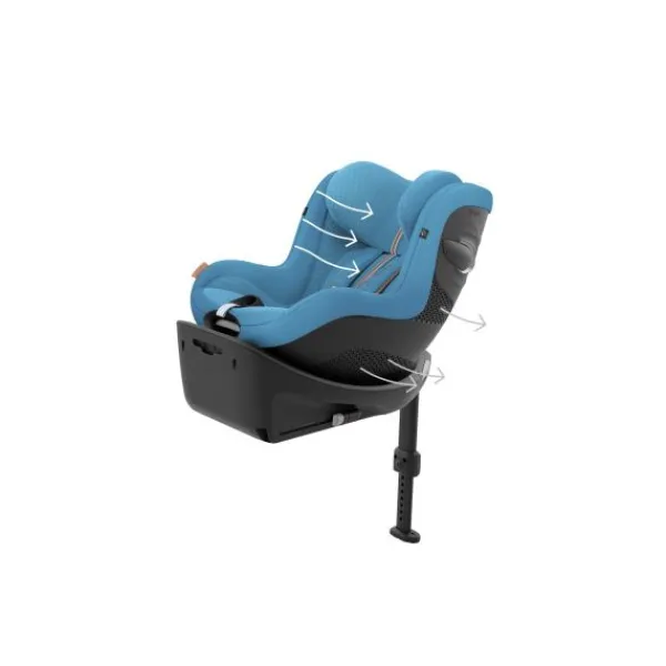 Cybex Autostoel Sirona G i-Size Plus Beach Blue - Turquoise> Autostoel Groep 0/1 (0-18Kg)