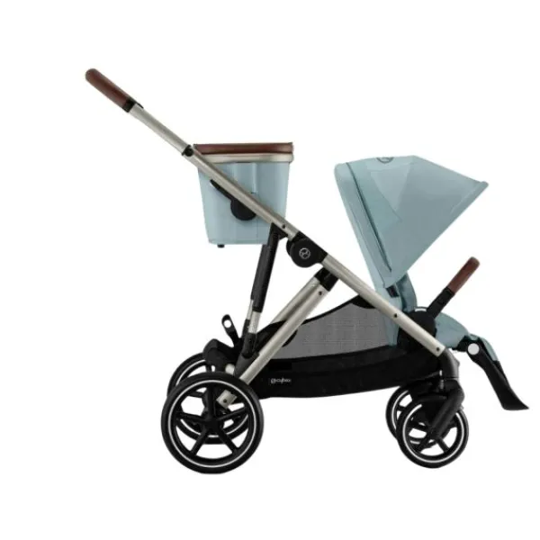 Cybex Duowagen Gazelle S Seashell Beige - Light Beige> Tweeling Kinderwagens|Duo Kinderwagens