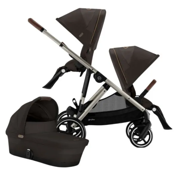 Cybex Duowagen Gazelle S Seashell Beige - Light Beige> Tweeling Kinderwagens|Duo Kinderwagens