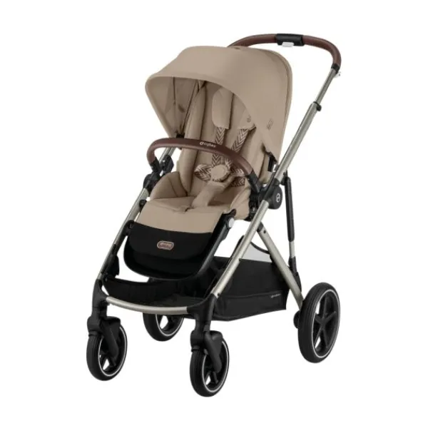 Cybex Duowagen Gazelle S Seashell Beige - Light Beige> Tweeling Kinderwagens|Duo Kinderwagens