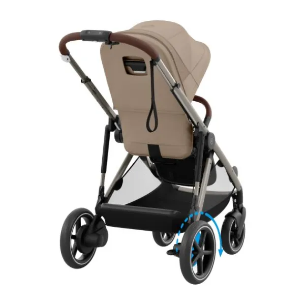 Cybex eGazelle S Almond Beige/Beige> Tweeling Kinderwagens|Duo Kinderwagens