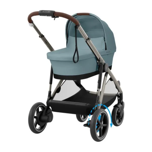 Cybex eGazelle S Almond Beige/Beige> Tweeling Kinderwagens|Duo Kinderwagens