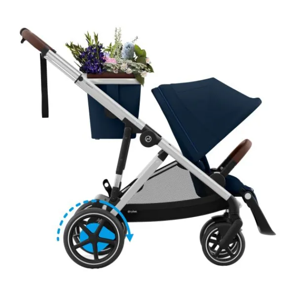 Cybex eGazelle S Almond Beige/Beige> Tweeling Kinderwagens|Duo Kinderwagens