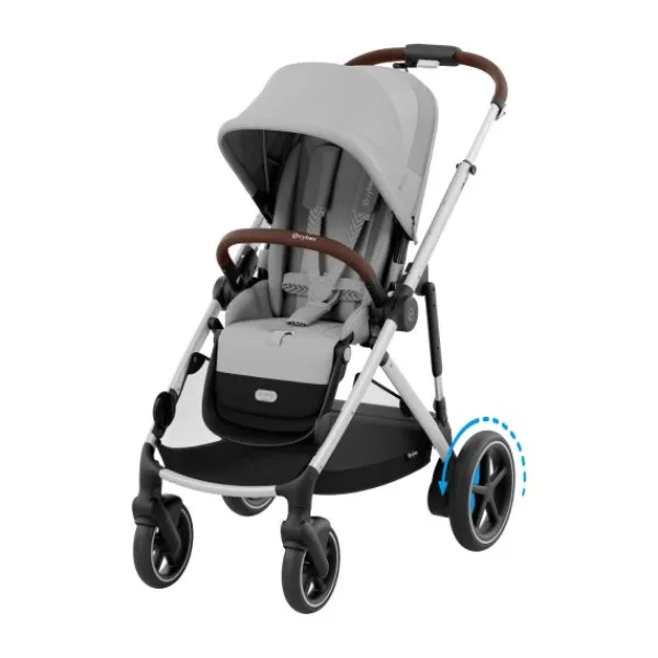 Cybex eGazelle S Almond Beige/Beige> Tweeling Kinderwagens|Duo Kinderwagens