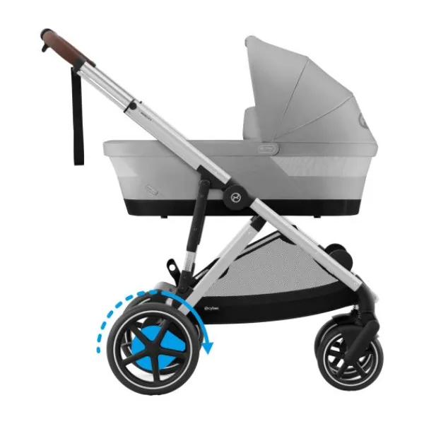 Cybex eGazelle S Almond Beige/Beige> Tweeling Kinderwagens|Duo Kinderwagens