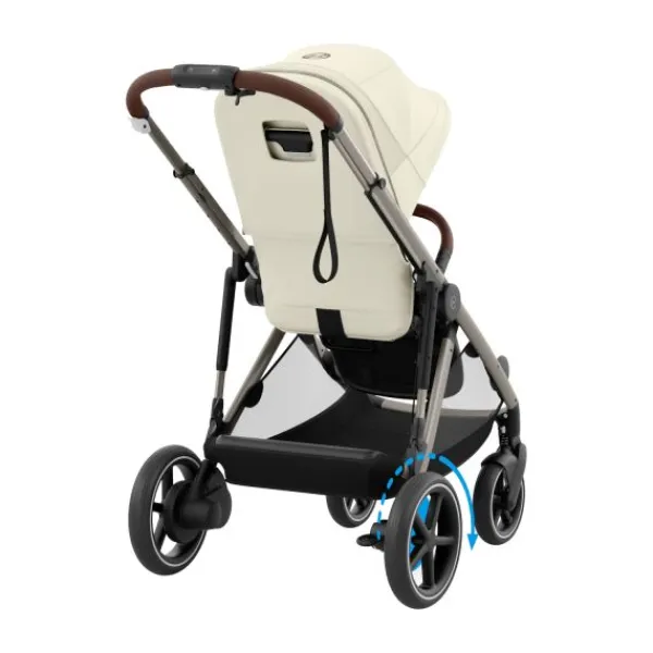 Cybex eGazelle S Almond Beige/Beige> Tweeling Kinderwagens|Duo Kinderwagens