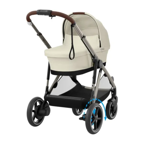 Cybex eGazelle S Almond Beige/Beige> Tweeling Kinderwagens|Duo Kinderwagens
