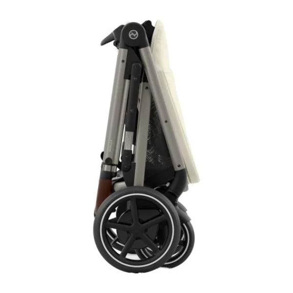 Cybex eGazelle S Almond Beige/Beige> Tweeling Kinderwagens|Duo Kinderwagens