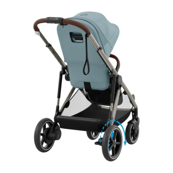 Cybex eGazelle S Almond Beige/Beige> Tweeling Kinderwagens|Duo Kinderwagens