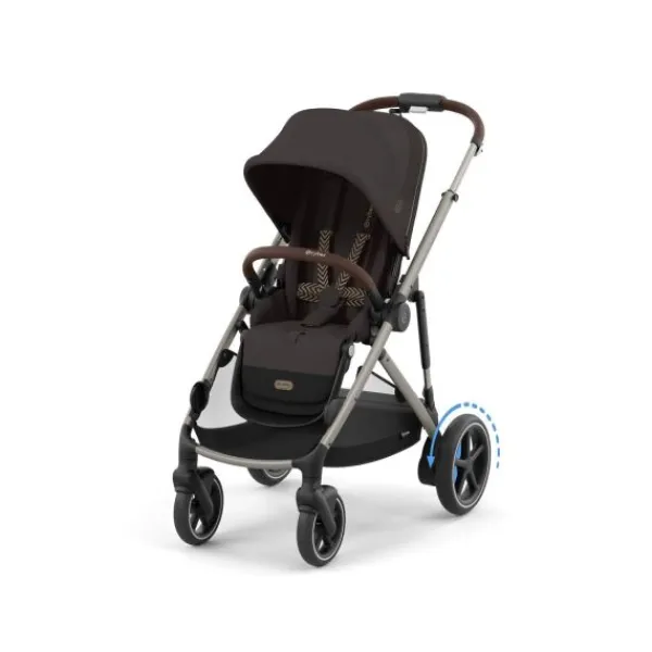 Cybex E-Gazelle S DUO kinderwagen 3-in-1 Almond Beige / Beige> Uitbreidbare Kinderwagens|Tweeling Kinderwagens