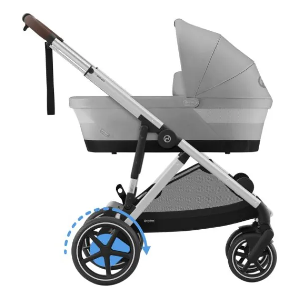 Cybex E-Gazelle S DUO kinderwagen 3-in-1 Almond Beige / Beige> Uitbreidbare Kinderwagens|Tweeling Kinderwagens