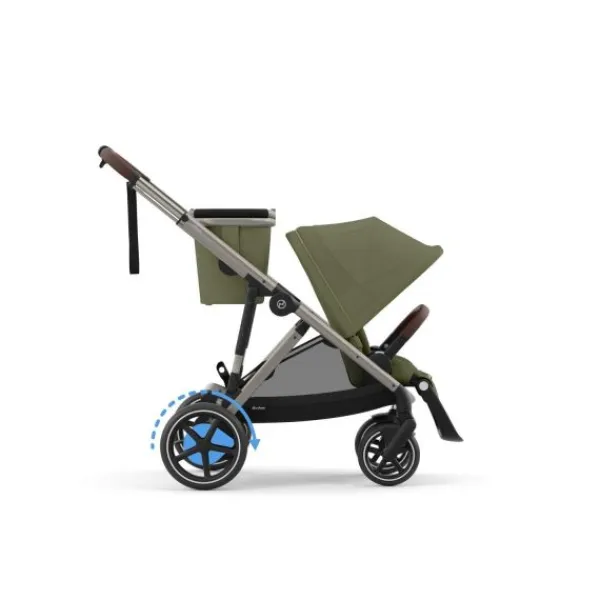 Cybex E-Gazelle S DUO kinderwagen 3-in-1 Almond Beige / Beige> Uitbreidbare Kinderwagens|Tweeling Kinderwagens