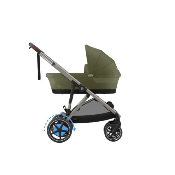 Cybex E-Gazelle S DUO kinderwagen 3-in-1 Almond Beige / Beige> Uitbreidbare Kinderwagens|Tweeling Kinderwagens