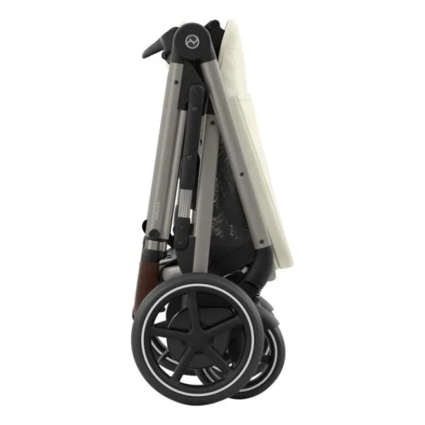 Cybex E-Gazelle S DUO kinderwagen 3-in-1 Almond Beige / Beige> Uitbreidbare Kinderwagens|Tweeling Kinderwagens