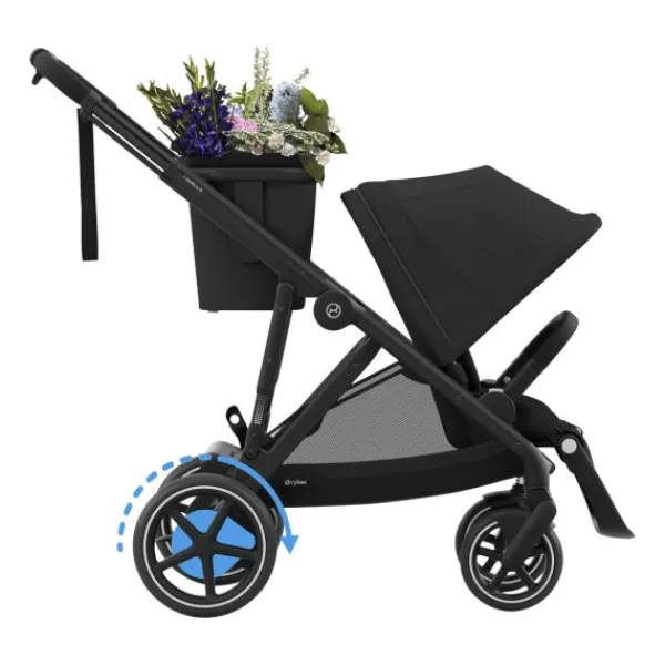 Cybex E-Gazelle S DUO kinderwagen 3-in-1 Almond Beige / Beige> Uitbreidbare Kinderwagens|Tweeling Kinderwagens