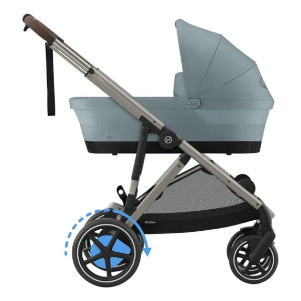 Cybex E-Gazelle S DUO kinderwagen 3-in-1 Almond Beige / Beige> Uitbreidbare Kinderwagens|Tweeling Kinderwagens