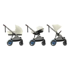 Cybex E-Gazelle S Kinderwagen 2-in-1  met reiswieg Almond Beige / Beige><noscript><img width=