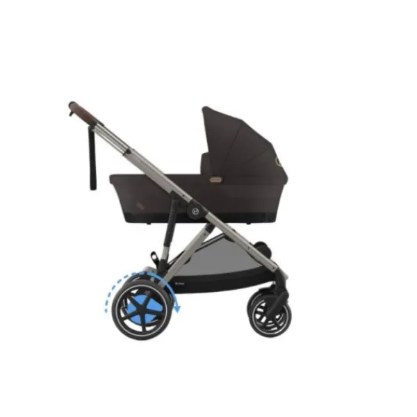 Cybex E-Gazelle S Twin-Kinderwagen Almond Beige / Beige> Uitbreidbare Kinderwagens|Wandelwagens