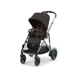 Cybex E-Gazelle S Twin-Kinderwagen Almond Beige / Beige><noscript><img width=