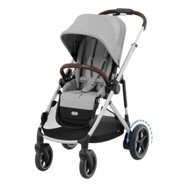 Cybex E-Gazelle S Twin-Kinderwagen Almond Beige / Beige> Uitbreidbare Kinderwagens|Wandelwagens