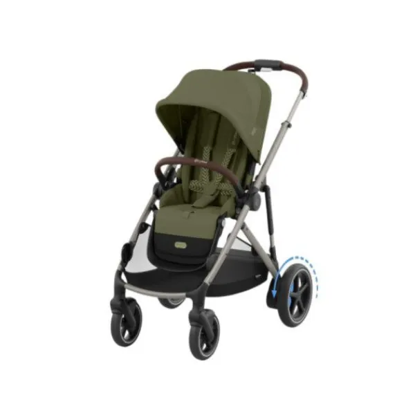 Cybex E-Gazelle S Twin-Kinderwagen Almond Beige / Beige> Uitbreidbare Kinderwagens|Wandelwagens