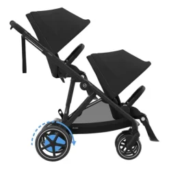 Cybex E-Gazelle S Twin-Kinderwagen Almond Beige / Beige><noscript><img width=