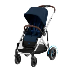 Cybex E-Gazelle S Twin-Kinderwagen Almond Beige / Beige><noscript><img width=