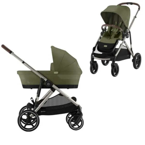 Cybex Kinderwagen Gazelle S Seashell Beige - Light Beige> Tweeling Kinderwagens|Duo Kinderwagens
