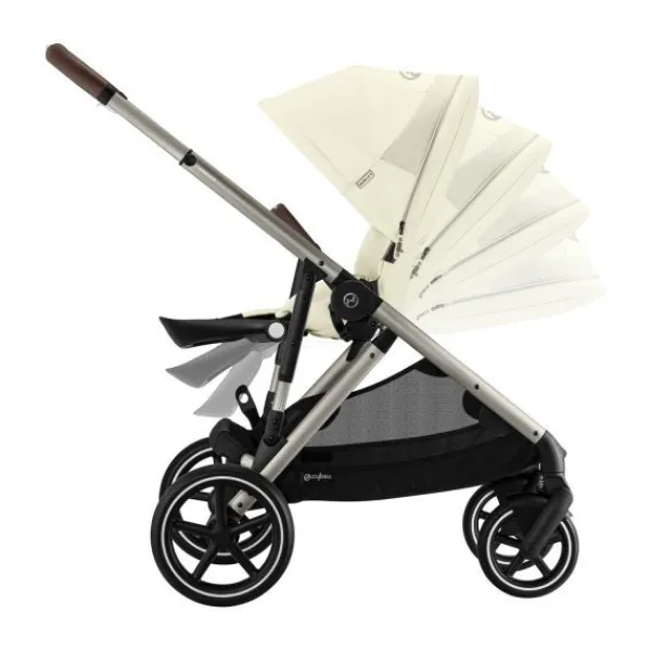 Cybex Kinderwagen Gazelle S Seashell Beige - Light Beige> Tweeling Kinderwagens|Duo Kinderwagens