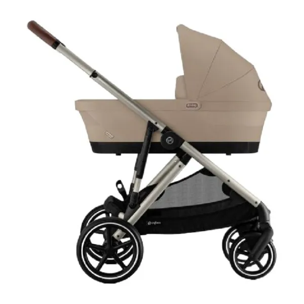 Cybex Kinderwagen Gazelle S Seashell Beige - Light Beige> Tweeling Kinderwagens|Duo Kinderwagens