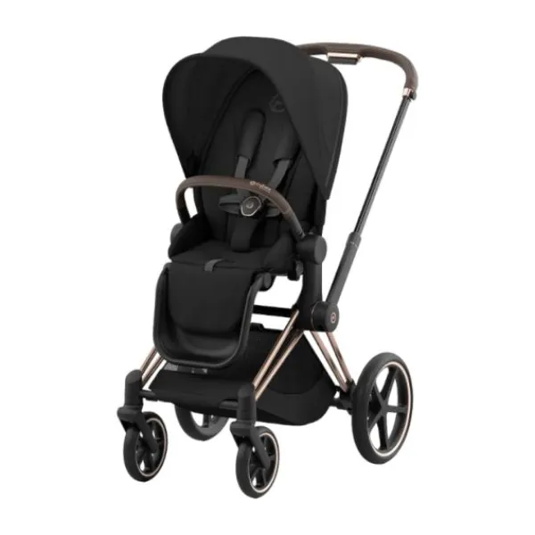 Cybex Kinderwagen 2-in-1 e-Priam 4 Rosegold - Cozy Beige> Wandelwagens|Complete Kinderwagens