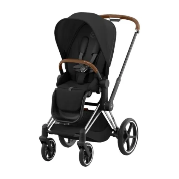 Cybex Kinderwagen 2-in-1 e-Priam 4 Chrome Brown / Chrome - Cozy Beige> Wandelwagens|Complete Kinderwagens