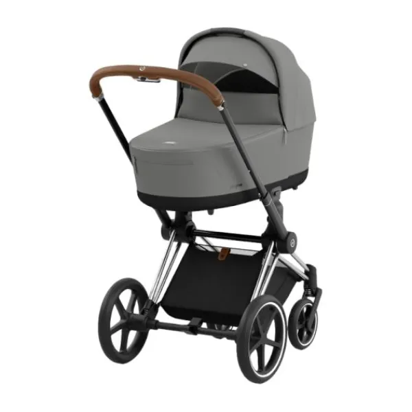Cybex Kinderwagen 2-in-1 e-Priam 4 Chrome Brown / Chrome - Cozy Beige> Wandelwagens|Complete Kinderwagens