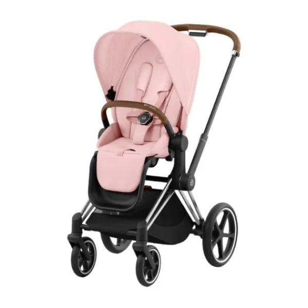 Cybex Kinderwagen 2-in-1 e-Priam 4 Chrome Brown / Chrome - Cozy Beige> Wandelwagens|Complete Kinderwagens