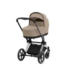 Cybex Kinderwagen 2-in-1 Priam 4 Chrome Black / Chrome - Cozy Beige> Wandelwagens|Complete Kinderwagens