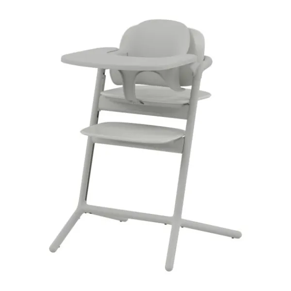 Cybex Lemo 3-in-1 Set Sand White - White> Kunststof Kinderstoelen|Houten Kinderstoelen