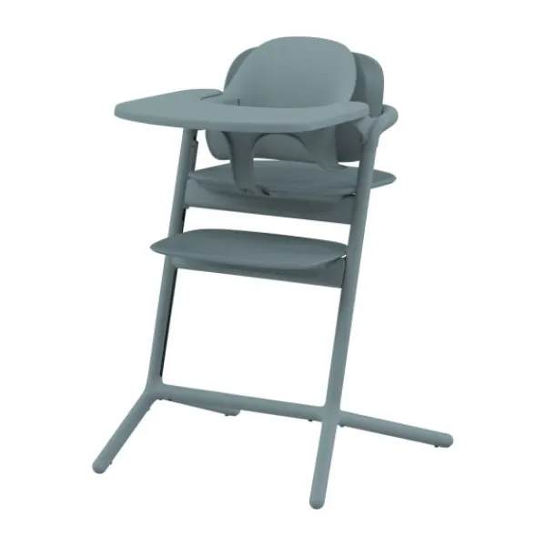 Cybex Lemo 4-in-1 Set Stone Blue - Mid Blue> Kunststof Kinderstoelen|Houten Kinderstoelen