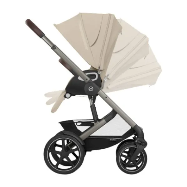 Cybex Talos S Lux Kinderwagen 2-in-1 - TPE Almond Beige/Beige> Uitbreidbare Kinderwagens|Wandelwagens