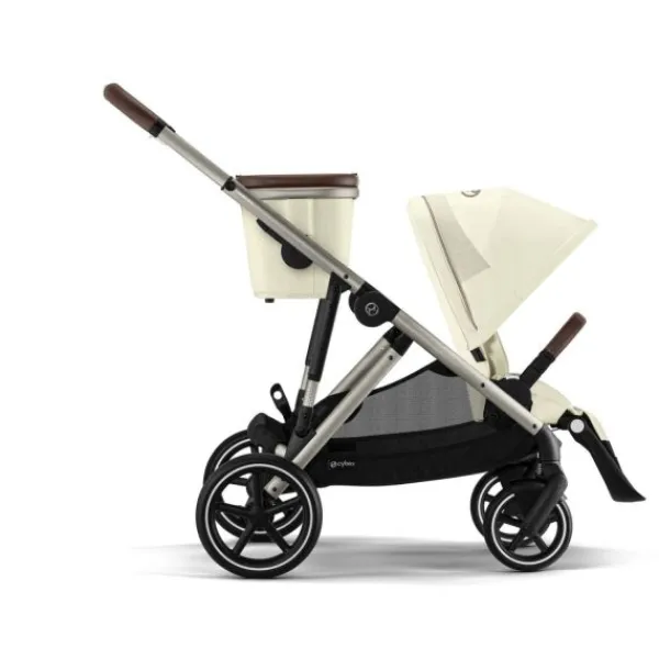 Cybex Tweelingwagen Gazelle S Seashell Beige - Light Beige> Tweeling Kinderwagens|Duo Kinderwagens